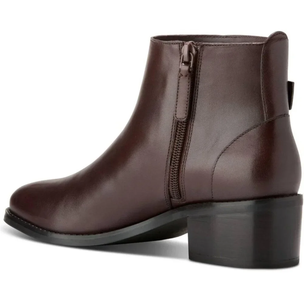 Cole Haan Womens Brown Zipper Booties. Size 8.5 - Picture 2 of 5